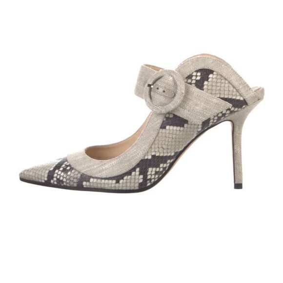 Jimmy Choo Embossed Slingback Pump Mules - Picture 2 of 5